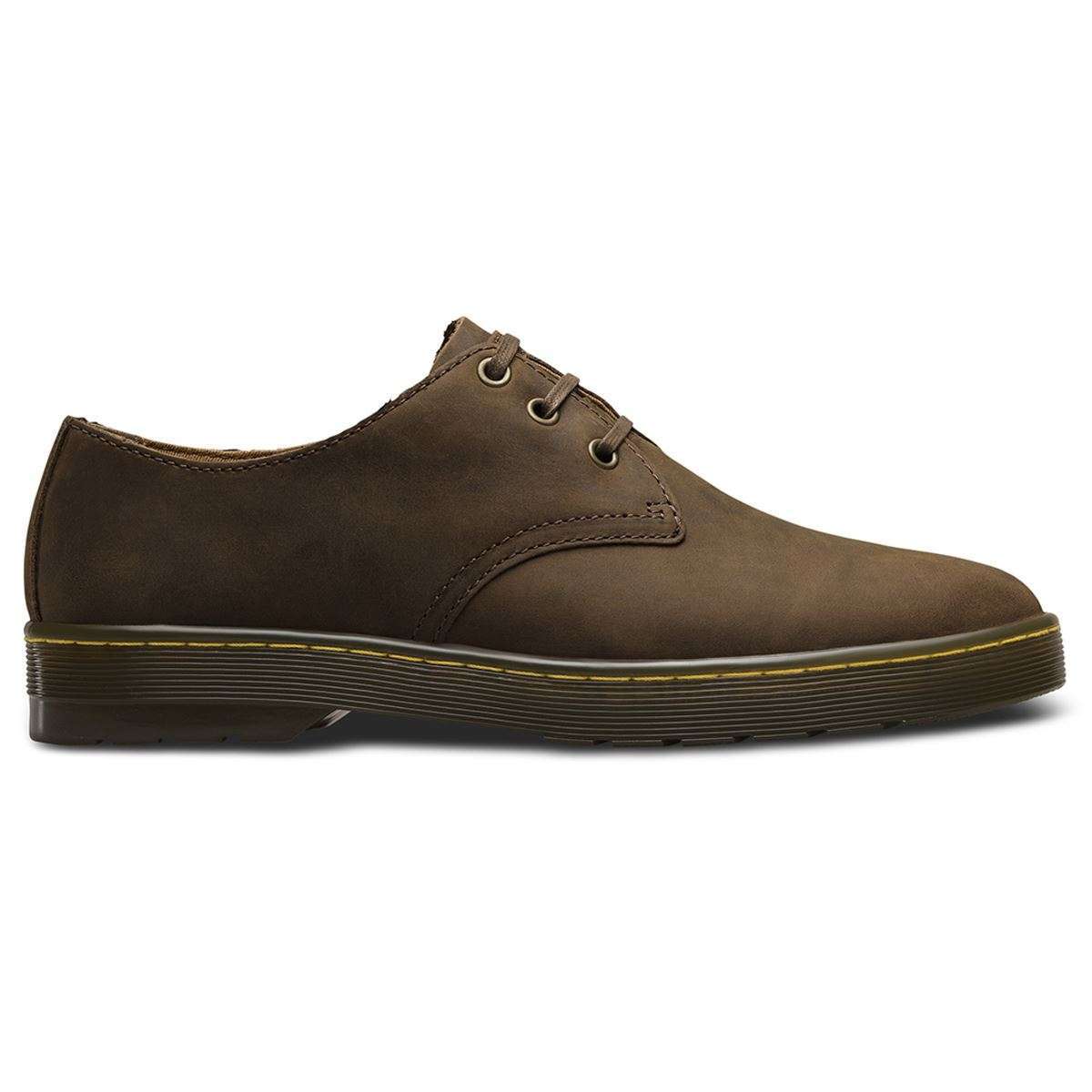 Dr.Martens Coronado Crazy Horse 3 Eyelets Brown Mens Shoes#color_brown