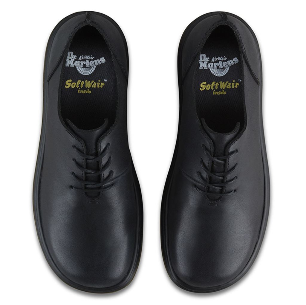 Dr. Martens Lorrie Polished Oily Illusion Black Womens Shoes#color_black