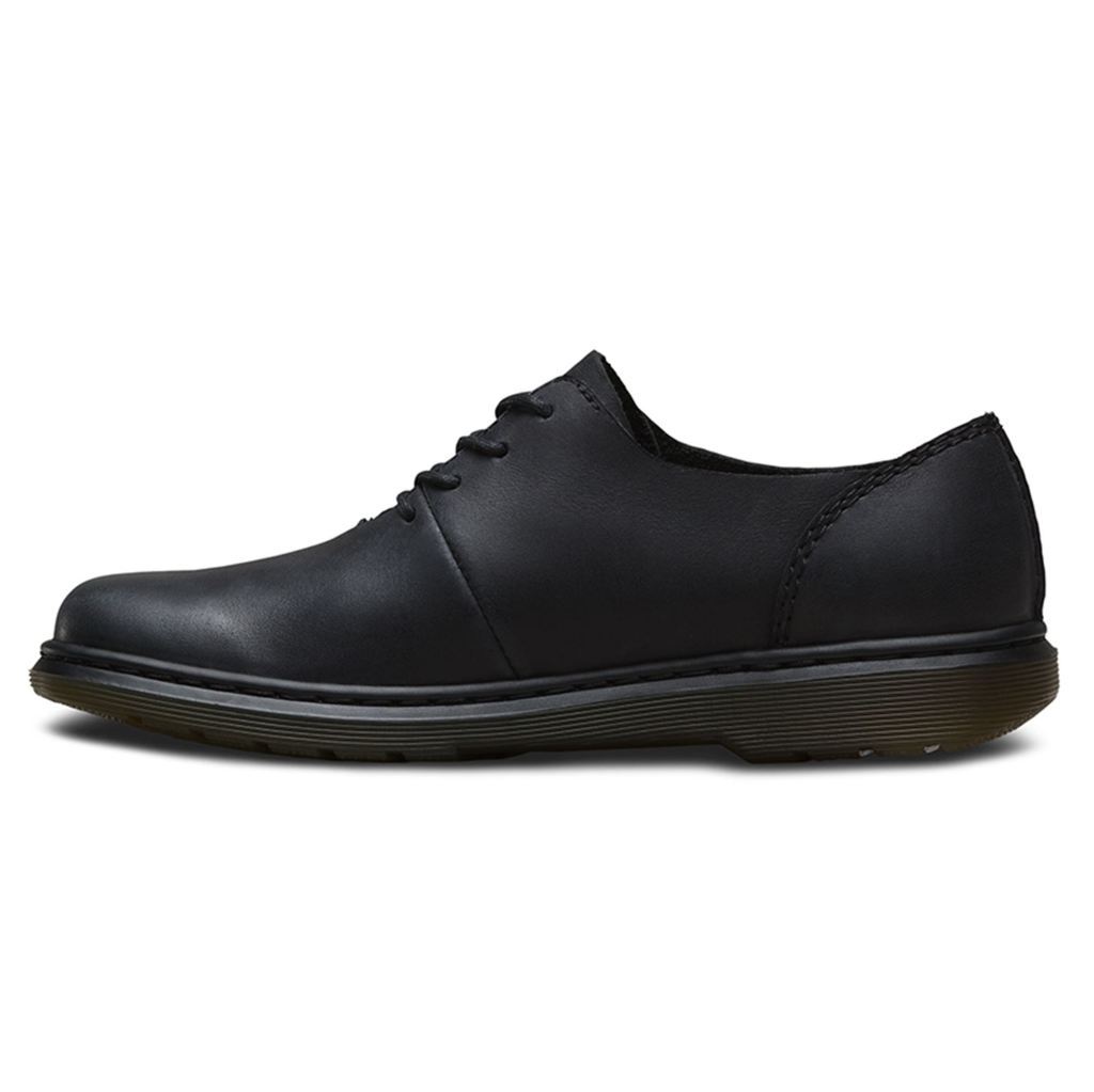 Dr. Martens Lorrie Polished Oily Illusion Black Womens Shoes#color_black