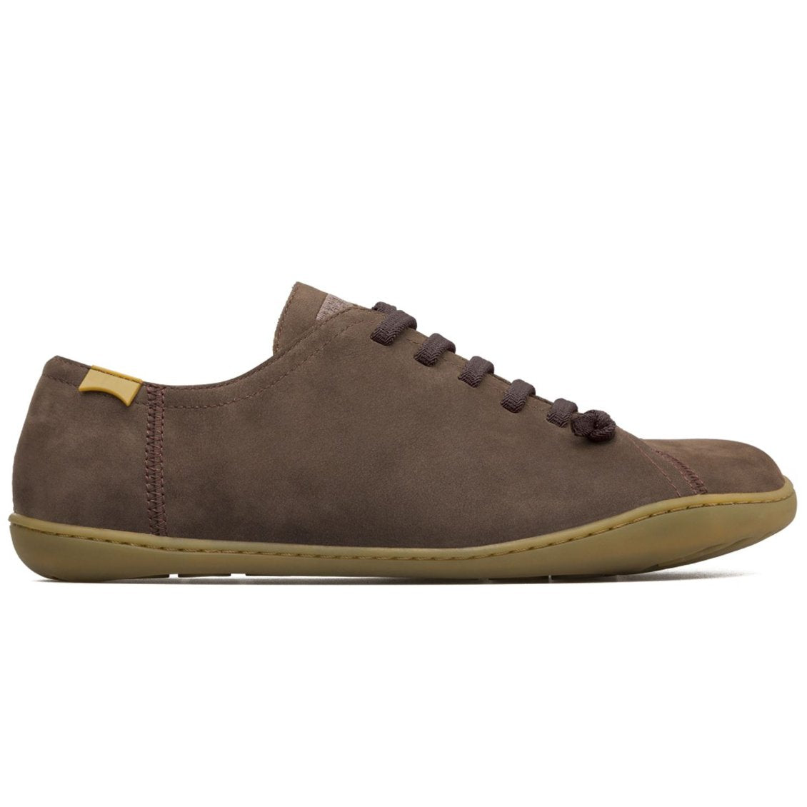 Camper Peu Nubuck Leather Men's Barefoot Trainers#color_dark brown