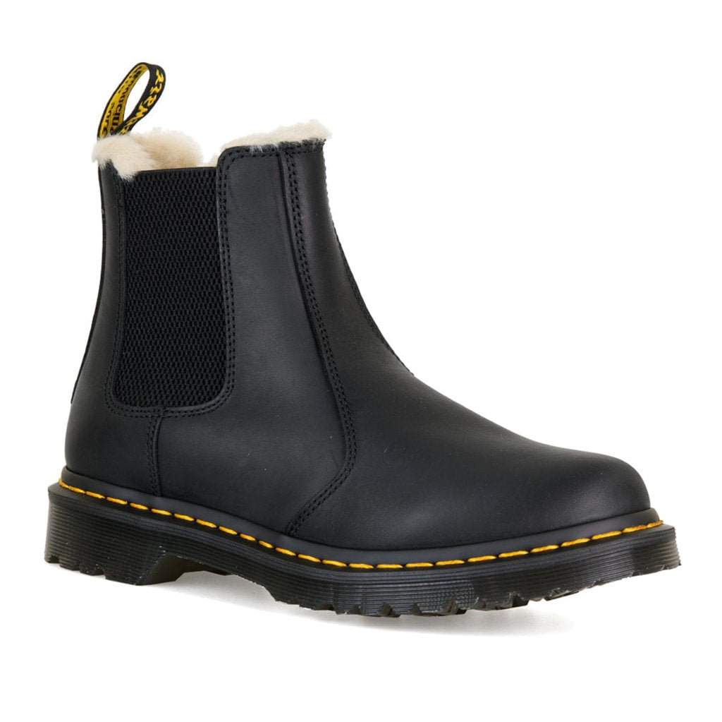 Dr. Martens Leonore Black Women's Leather Chelsea Boots#color_black