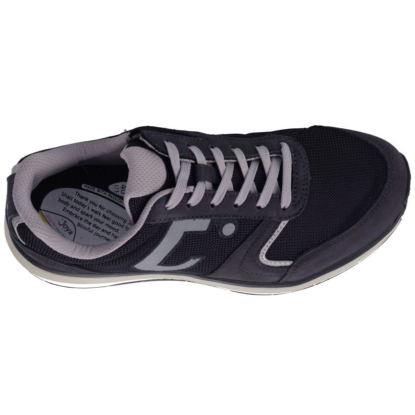 Joya Cancun Men's Leather & Mesh Men's Extra Wide Trainers#color_dark navy