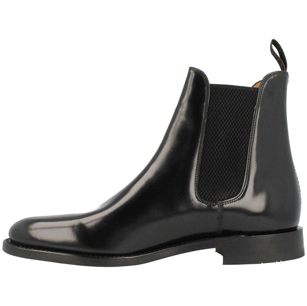 Loake 290 Polished Leather Men's Chelsea Boots#color_black