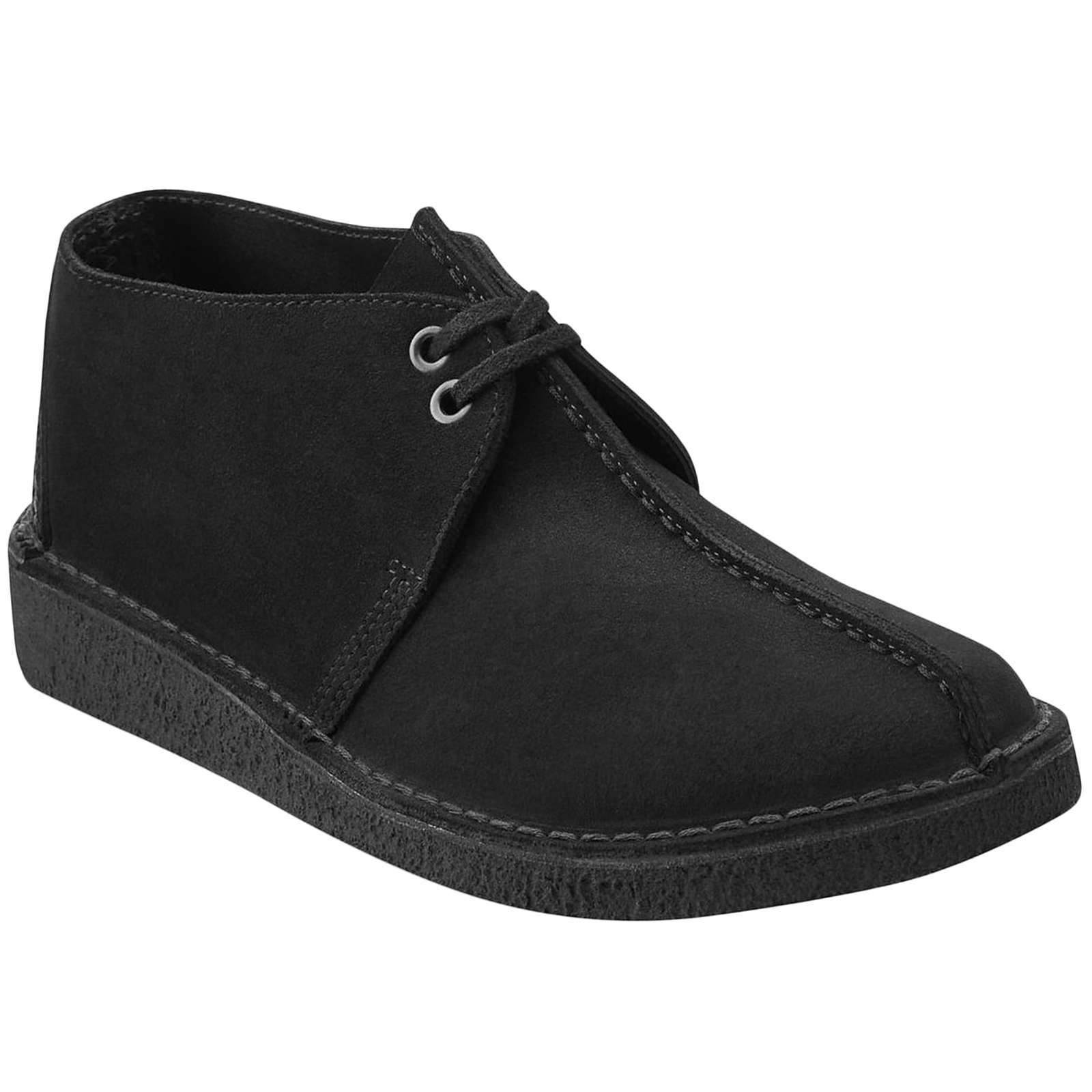 Clarks Originals Desert Trek Suede Leather Men's Shoes#color_black