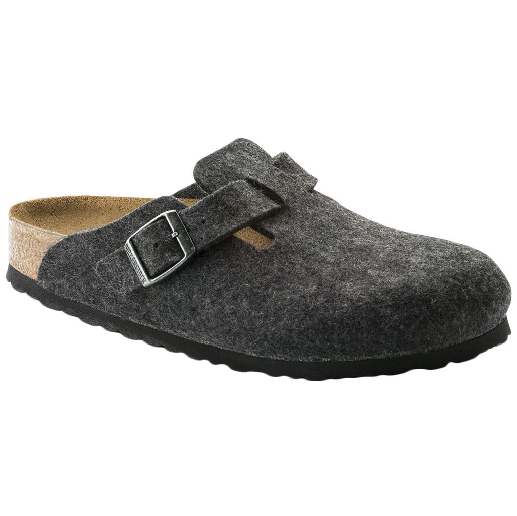 Birkenstock Boston Synthetic Unisex Sandals#color_anthracite