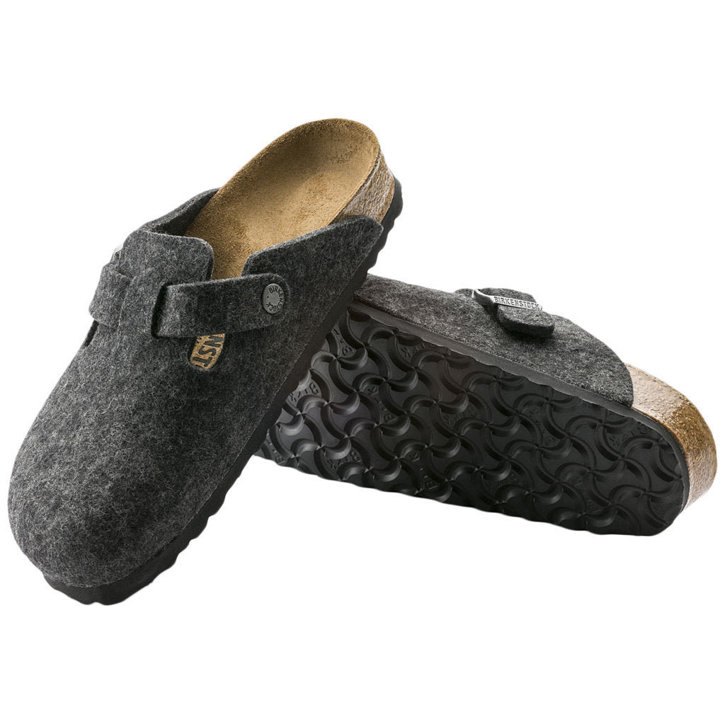 Birkenstock Boston Synthetic Unisex Sandals#color_anthracite