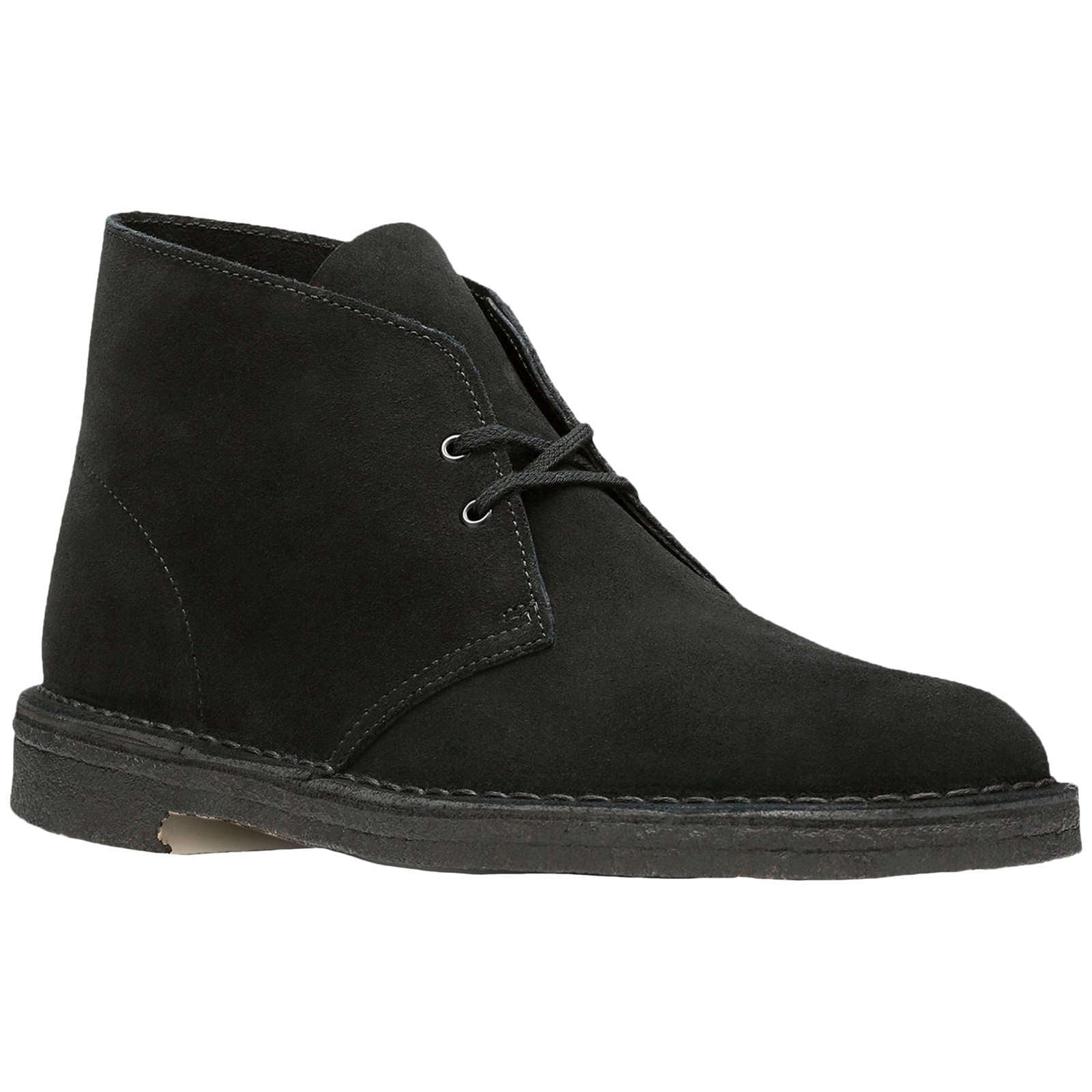 Clarks Originals Desert Boot Suede Leather Men's Boots#color_black