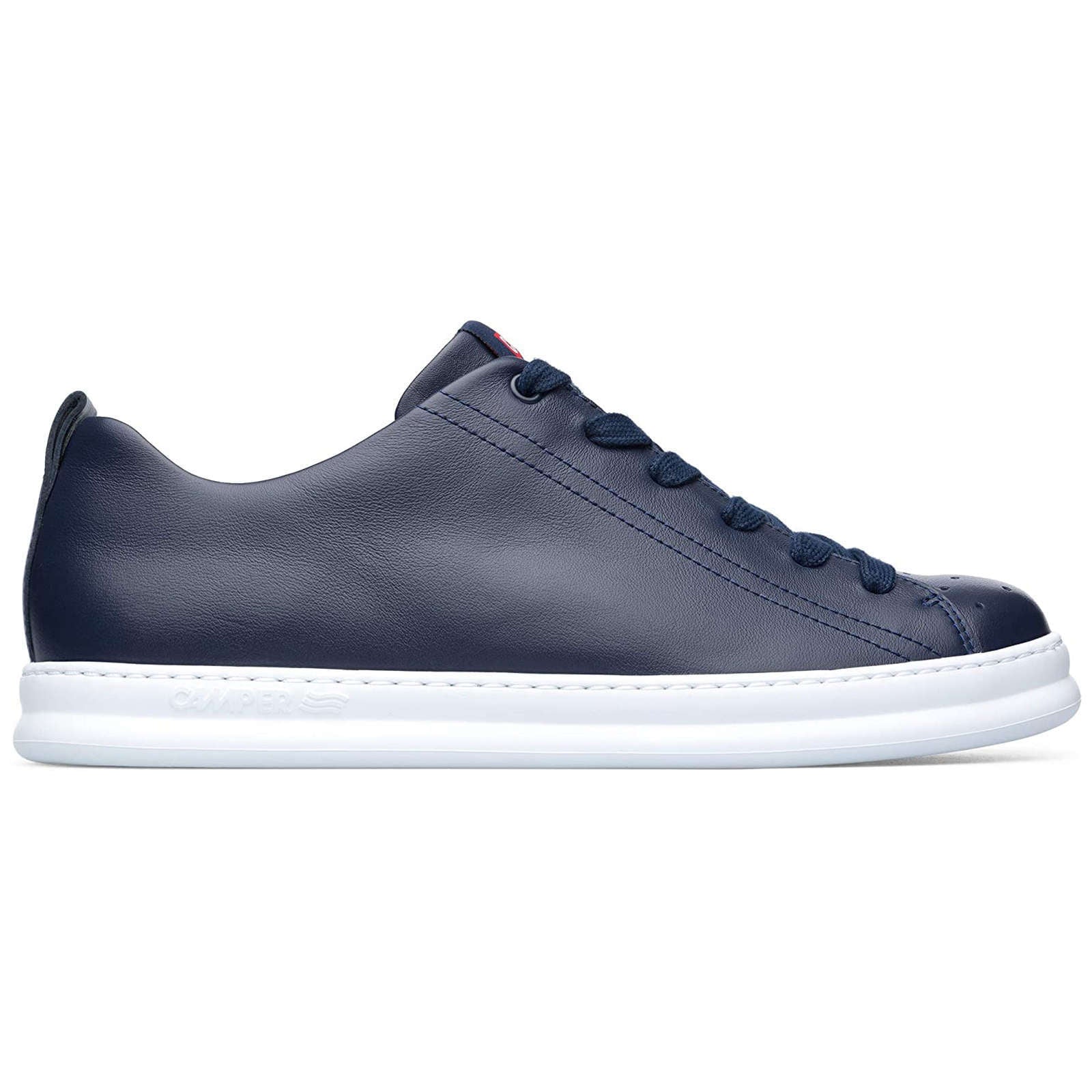 Camper Runner Calfskin Leather Men's Low-Top Trainers#color_navy