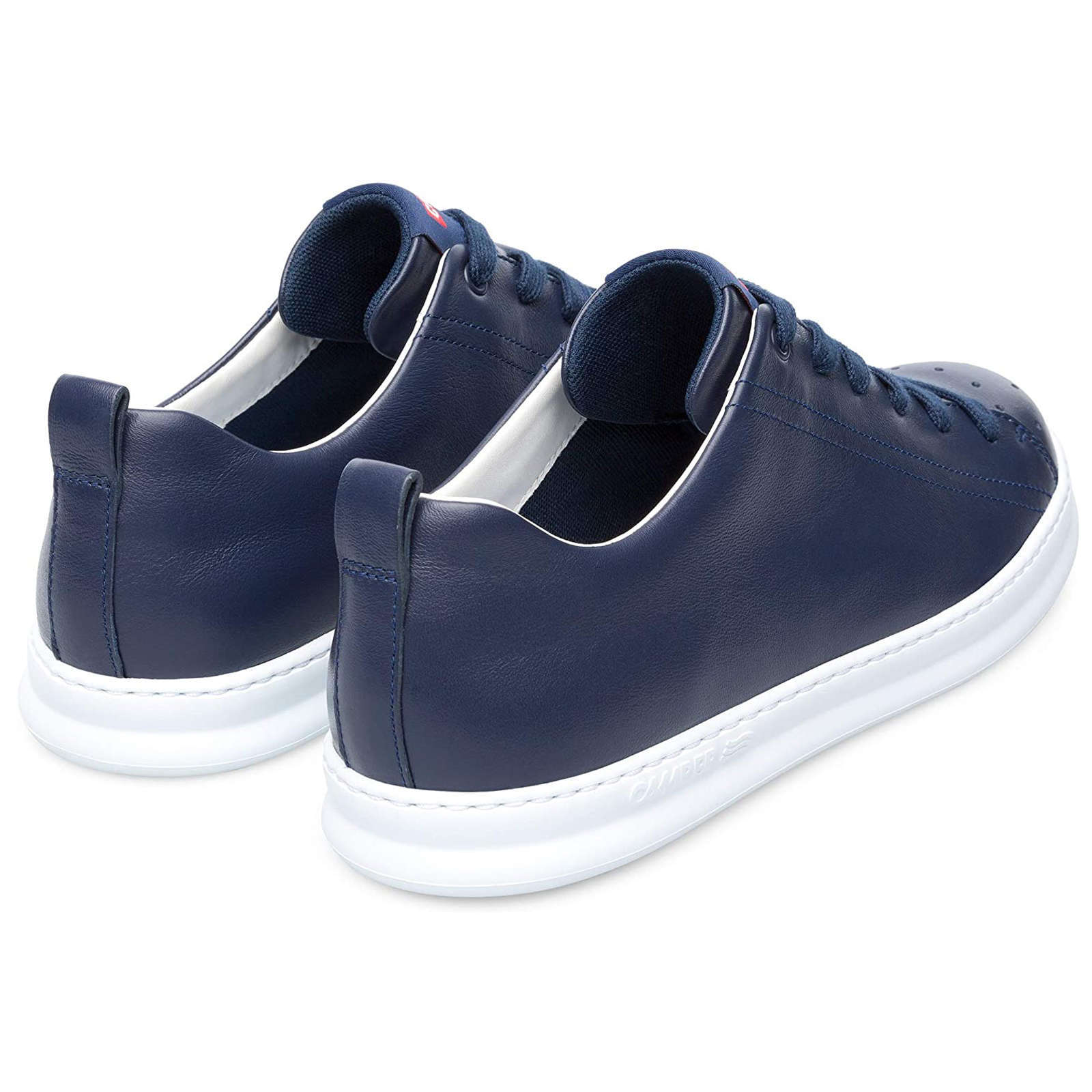 Camper Runner Calfskin Leather Men's Low-Top Trainers#color_navy