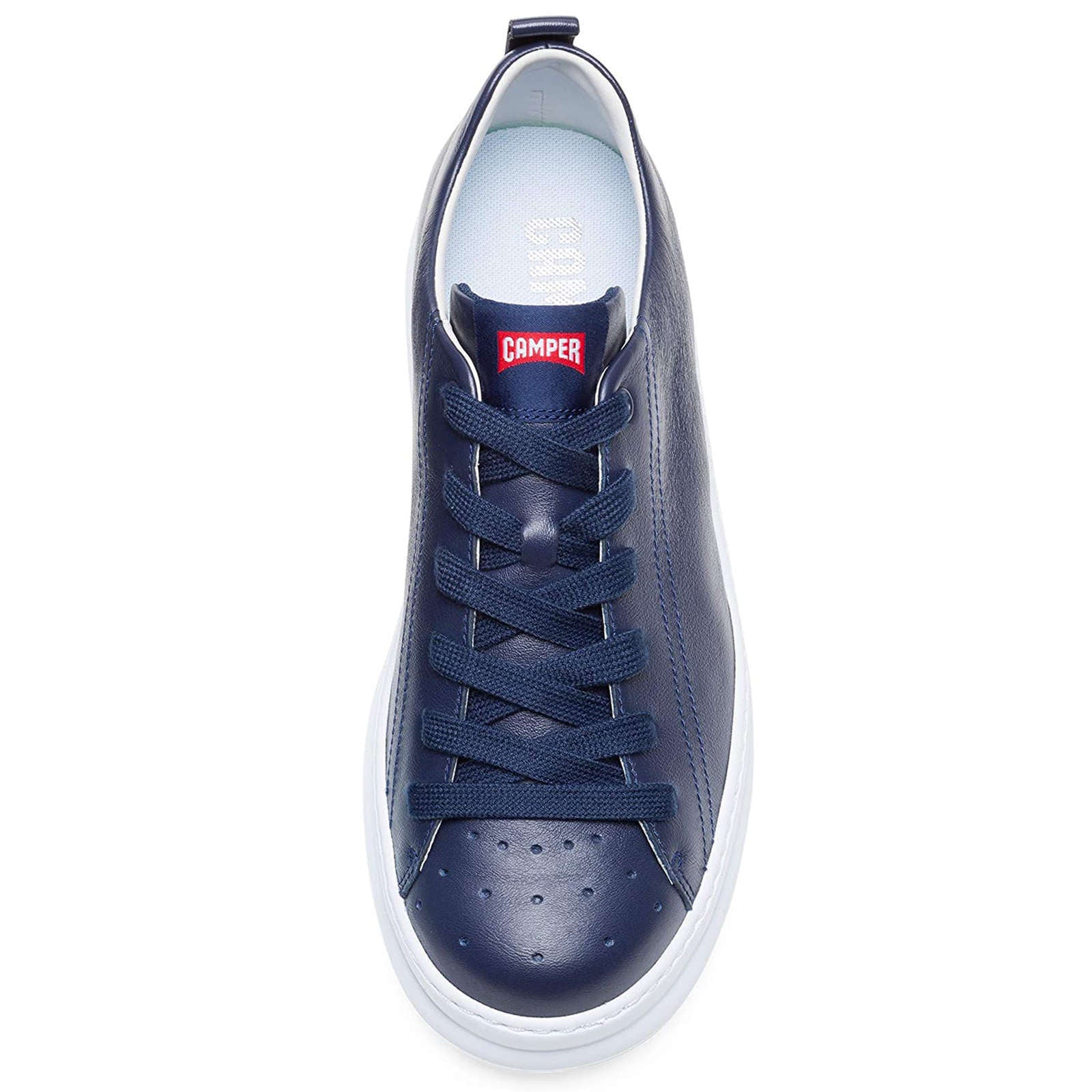 Camper Runner Calfskin Leather Men's Low-Top Trainers#color_navy