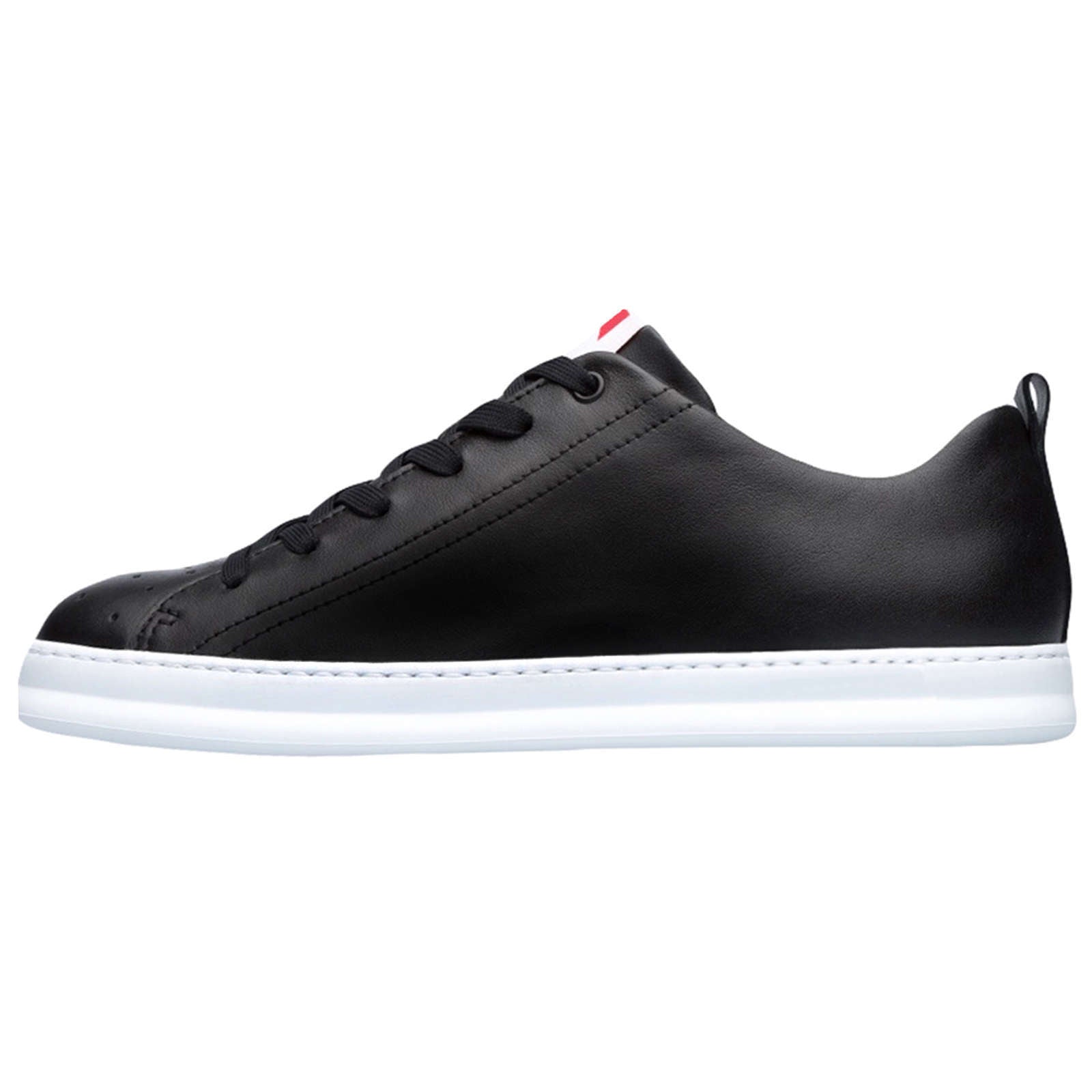 Camper Runner Calfskin Leather Men's Low-Top Trainers#color_black black