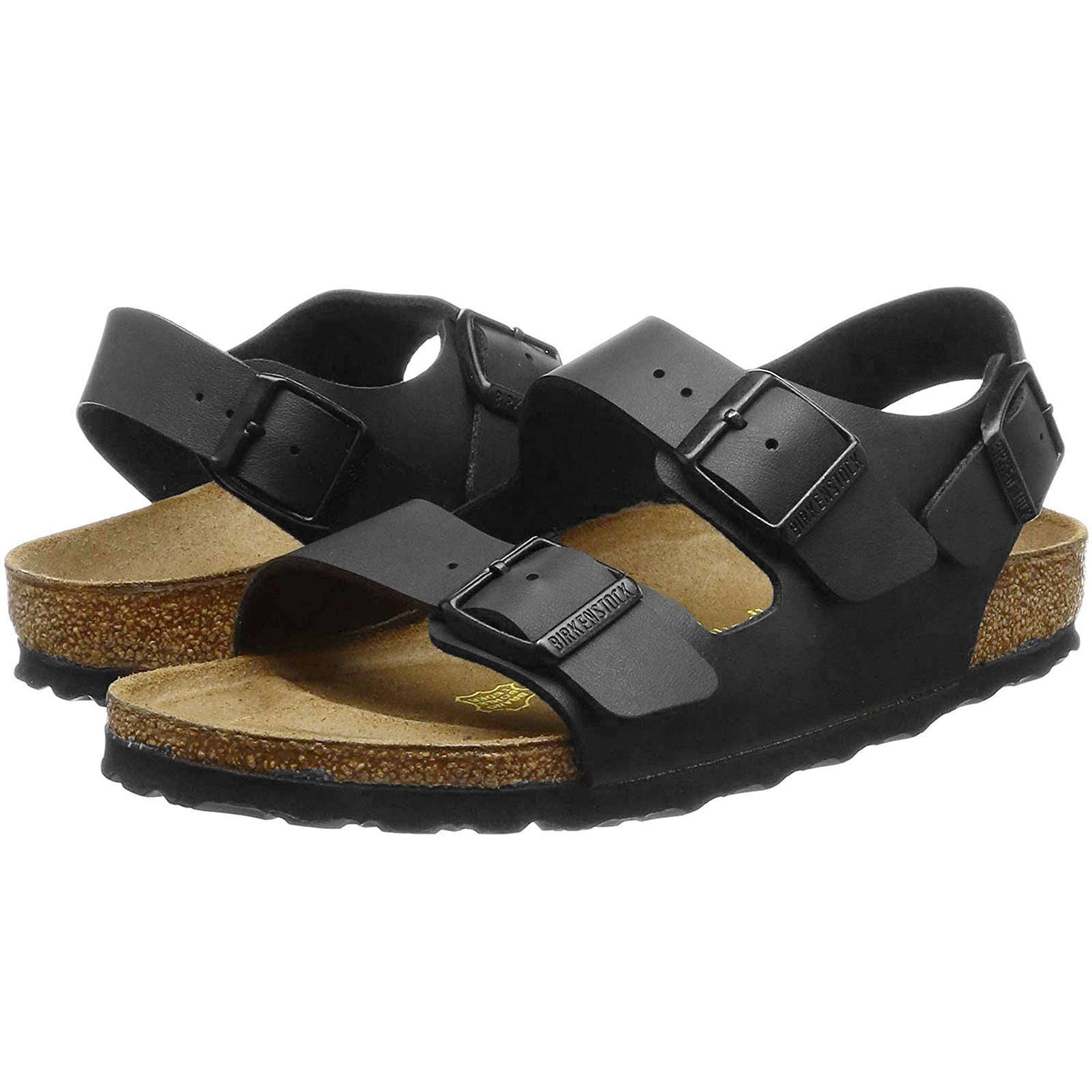 Birkenstock Milano Birko-Flor Womens Sandals#color_black