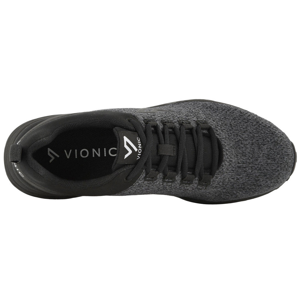 Vionic Fulton Turner Mesh PU Mens Trainers#color_black