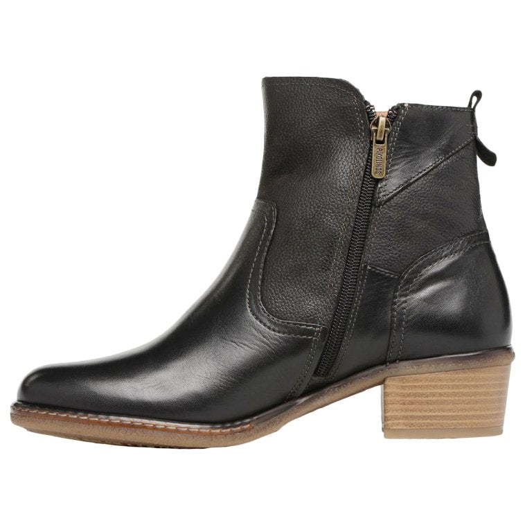 Pikolinos Zaragoza Leather Womens Boots#color_black