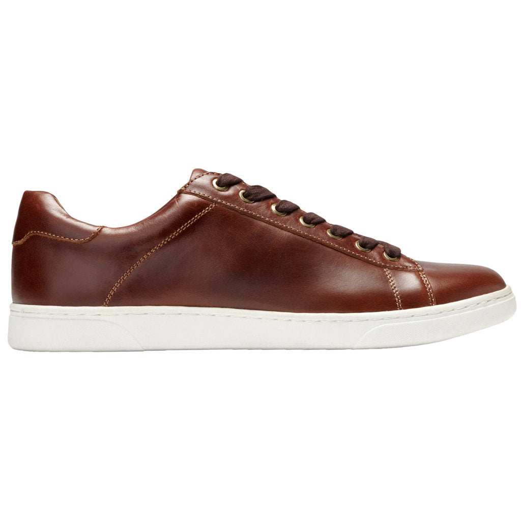 Vionic Mott Baldwin Leather Mens Trainers#color_dark brown