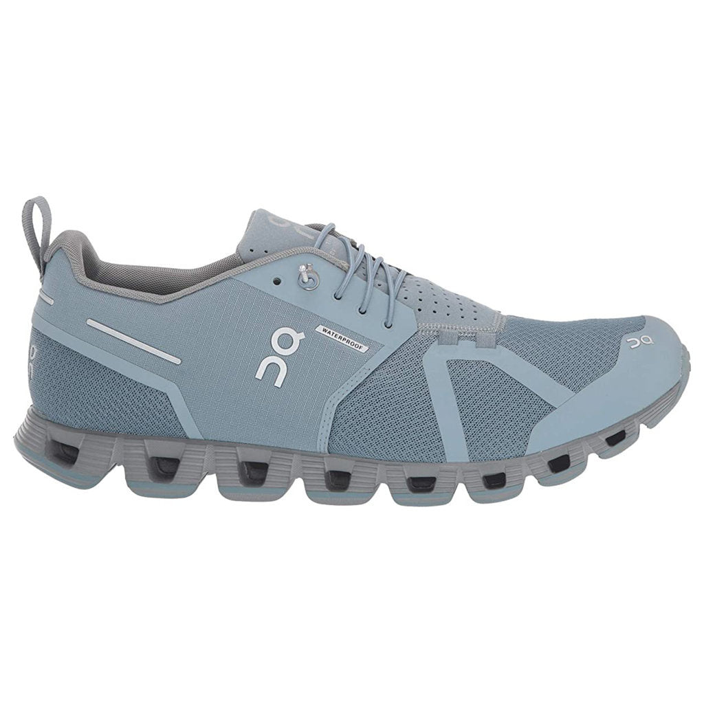 On Running Cloud Waterproof Mesh Men's Low-Top Trainers#color_cobble lunar