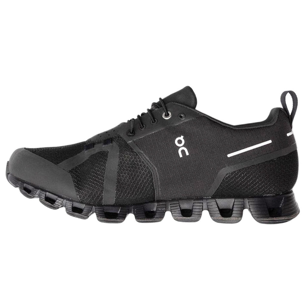 On Running Cloud Waterproof Mesh Men's Low-Top Trainers#color_black lunar