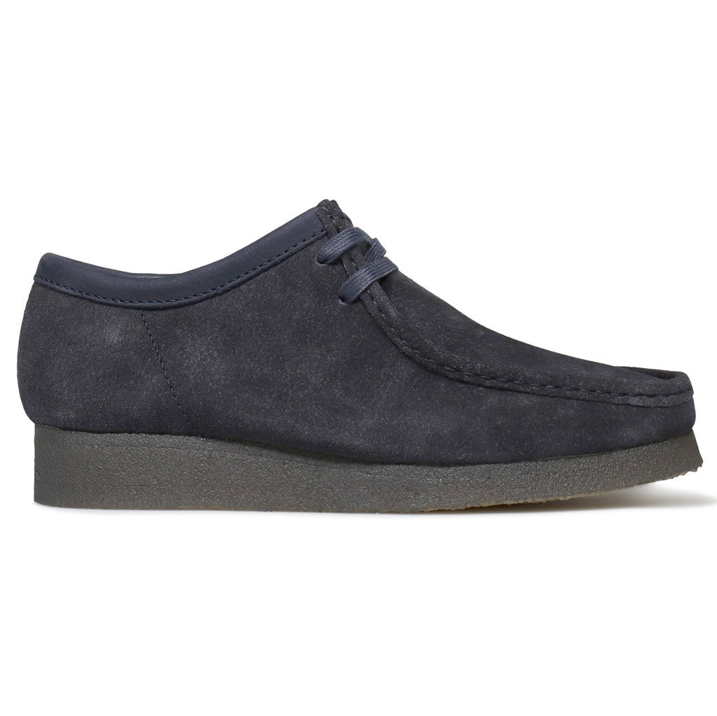 Clarks Originals Wallabee Suede Mens Shoes#color_ink