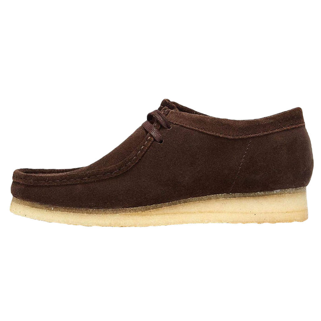 Clarks Originals Wallabee Suede Mens Shoes#color_dark brown