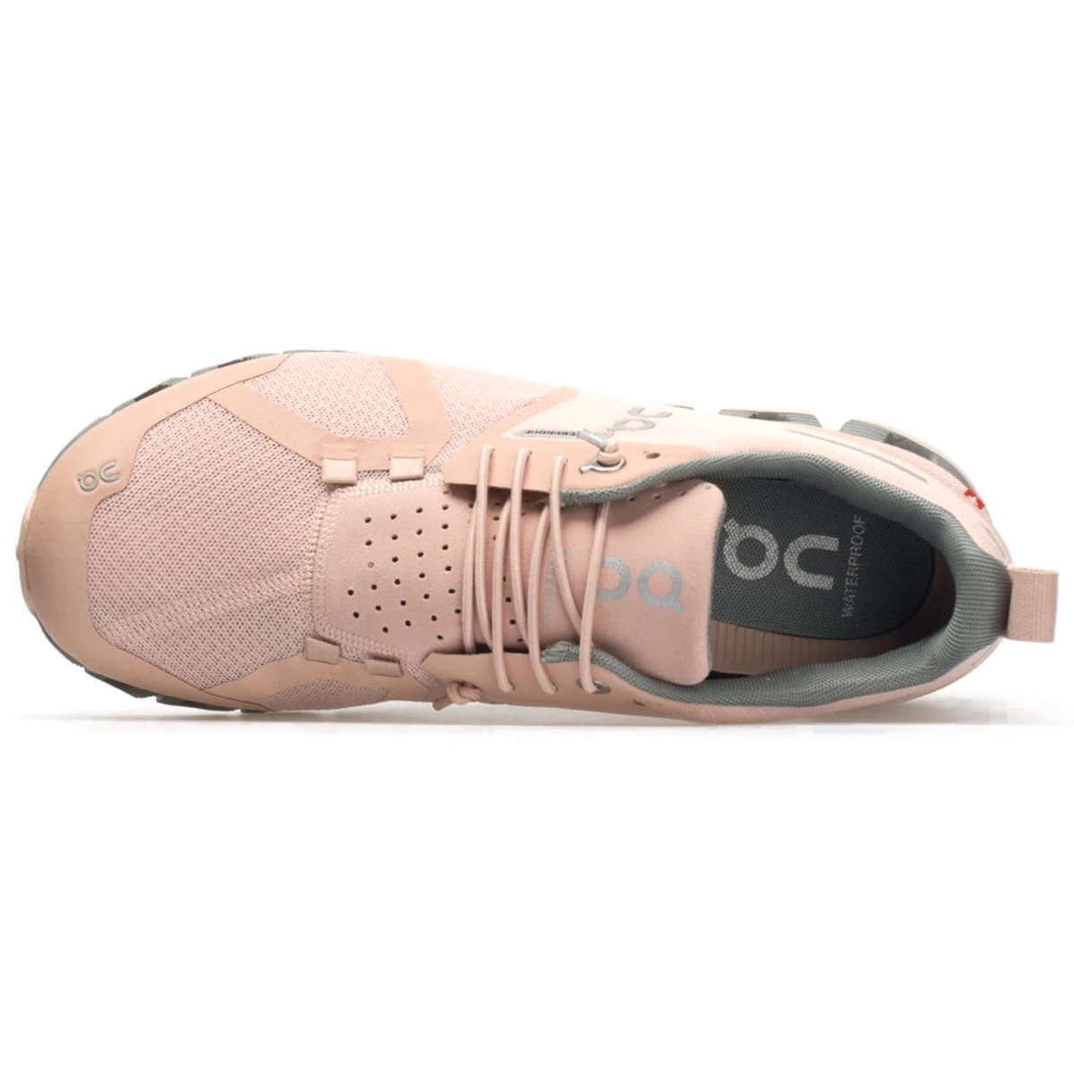 On Running Cloud Waterproof Mesh Women's Low-Top Trainers#color_rose lunar