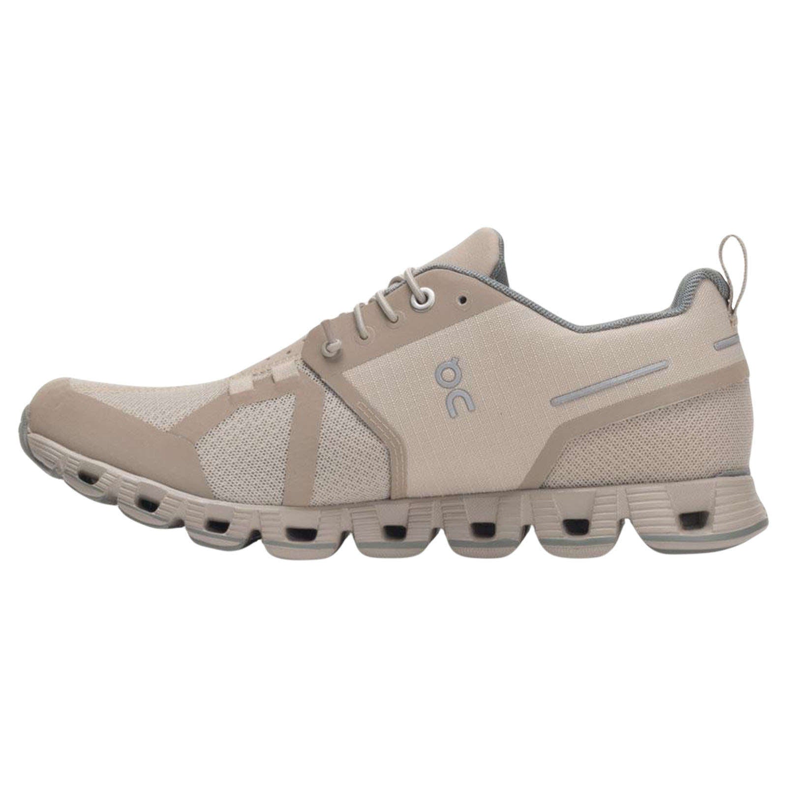 On Running Cloud Waterproof Mesh Women's Low-Top Trainers#color_desert lunar