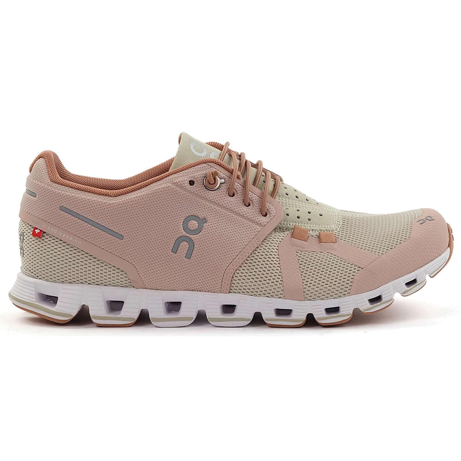 On Cloud Mesh Women's Running Shoes#color_rose sand