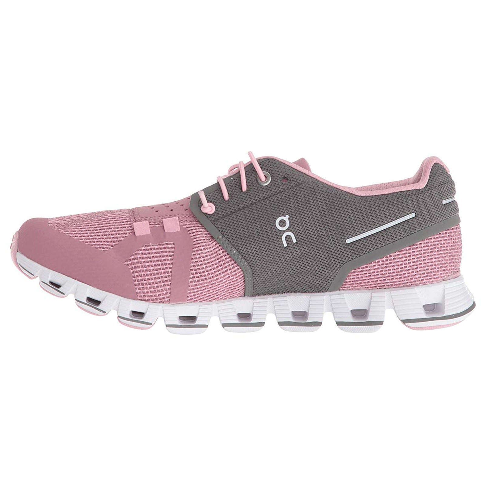 On Cloud Mesh Women's Running Shoes#color_charcoal rose