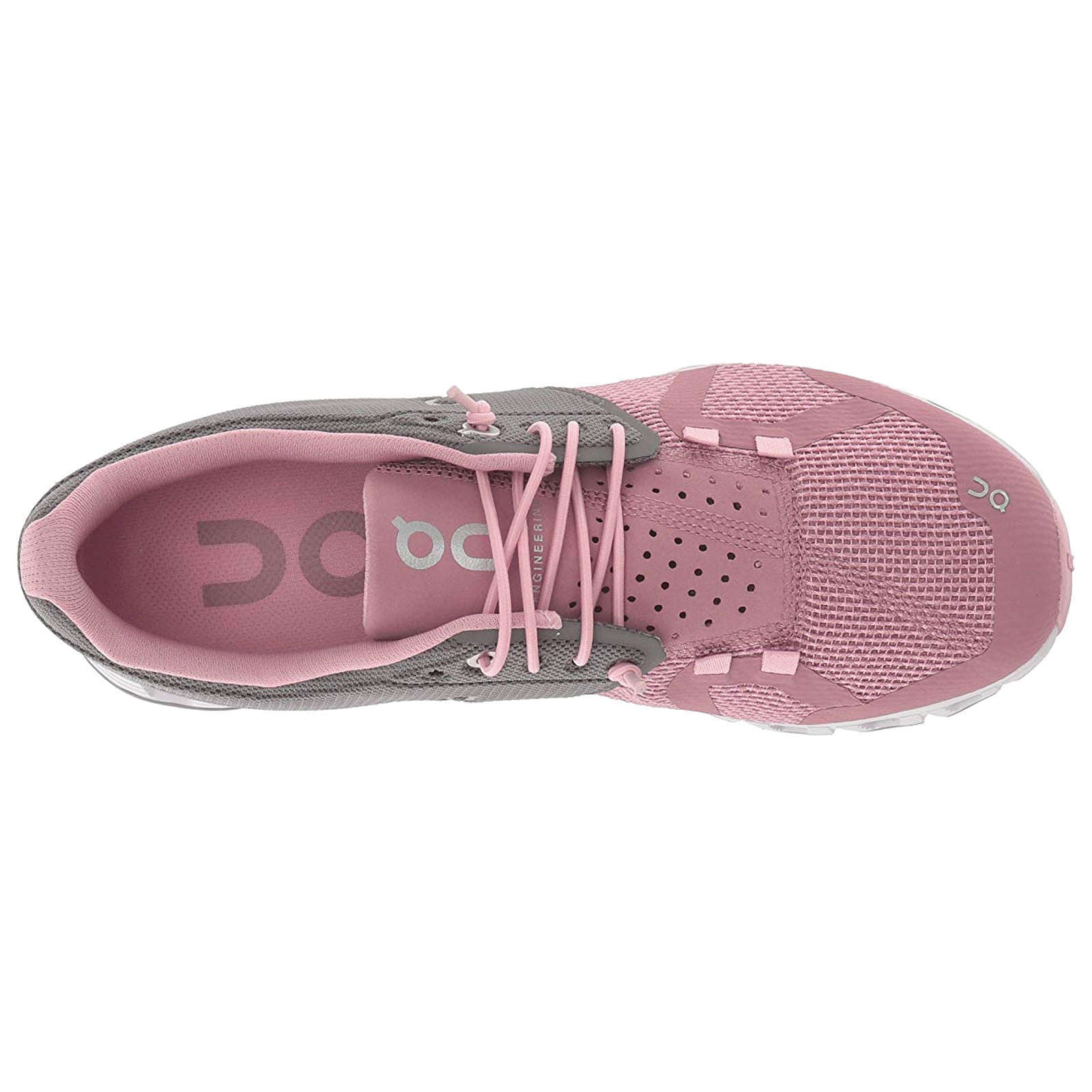 On Cloud Mesh Women's Running Shoes#color_charcoal rose