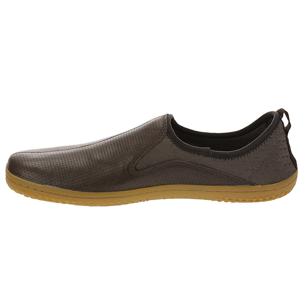 Vivobarefoot Slyde Leather Mesh Mens Trainers#color_dark brown