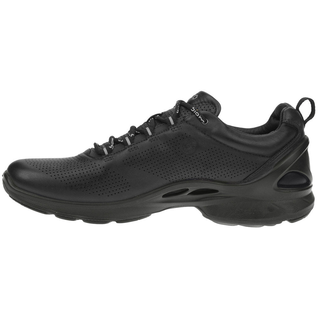 Ecco Biom Fjuel Leather Mens Trainers#color_black