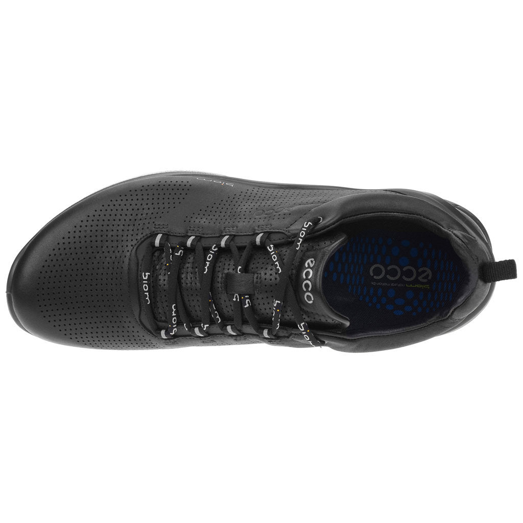 Ecco Biom Fjuel Leather Mens Trainers#color_black