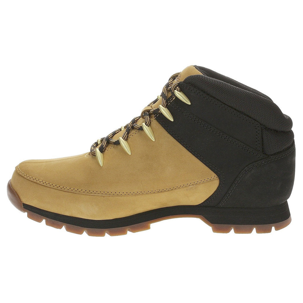 Timberland Euro Sprint Hiker Nubuck Textile Mens Boots#color_Wheat Black