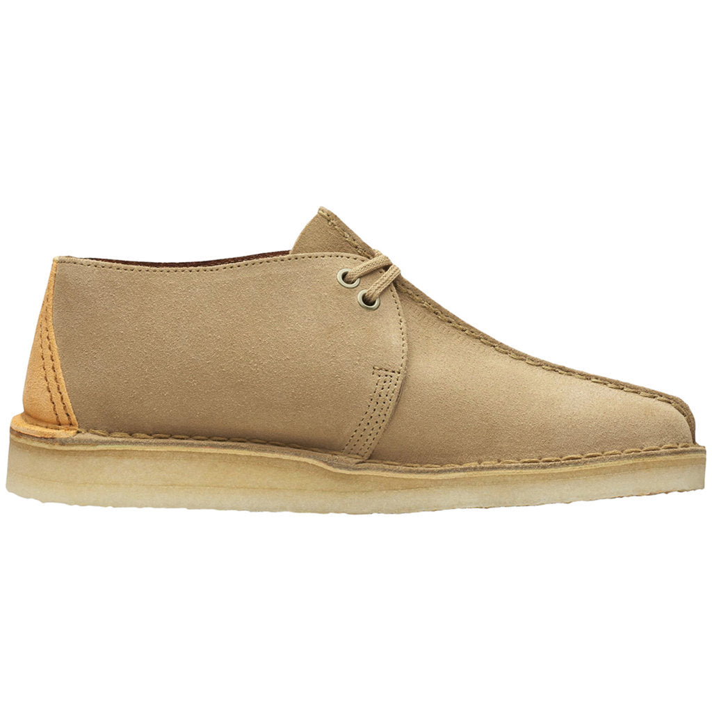 Clarks Originals Desert Trek Suede Leather Men's Shoes#color_light tan