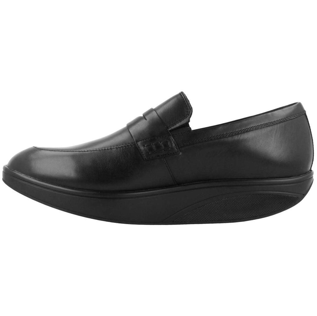 MBT Asante 6 Full Grain Leather Men's Slip-On Moccassins#color_black