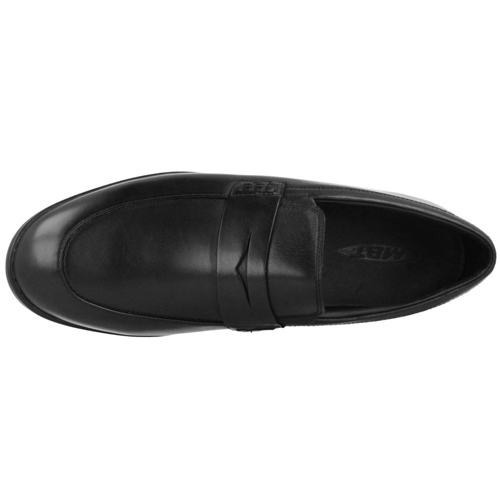 MBT Asante 6 Full Grain Leather Men's Slip-On Moccassins#color_black