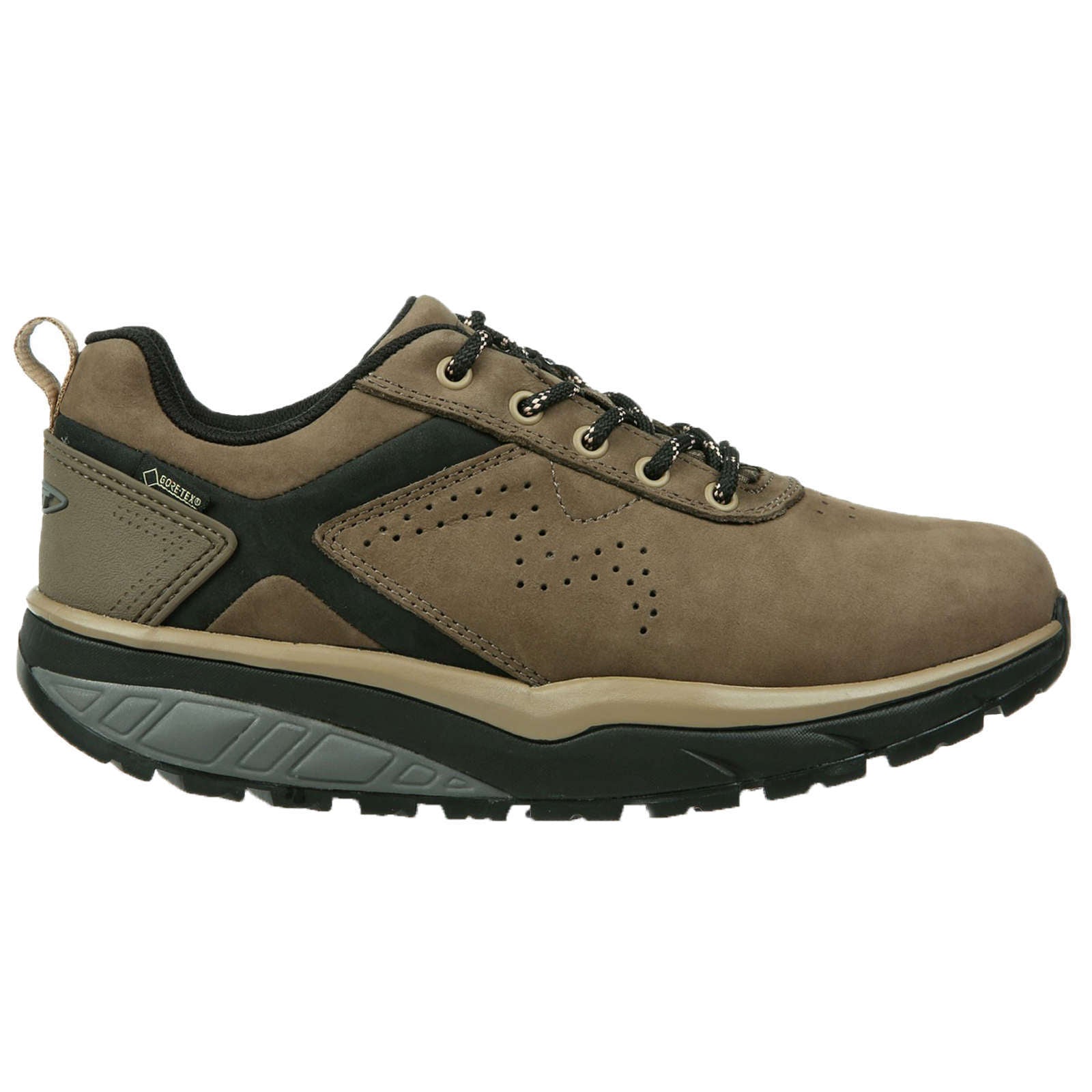 MBT Kibo GTX Waterproof Nubuck Leather Men's Hiking Shoes#color_brown