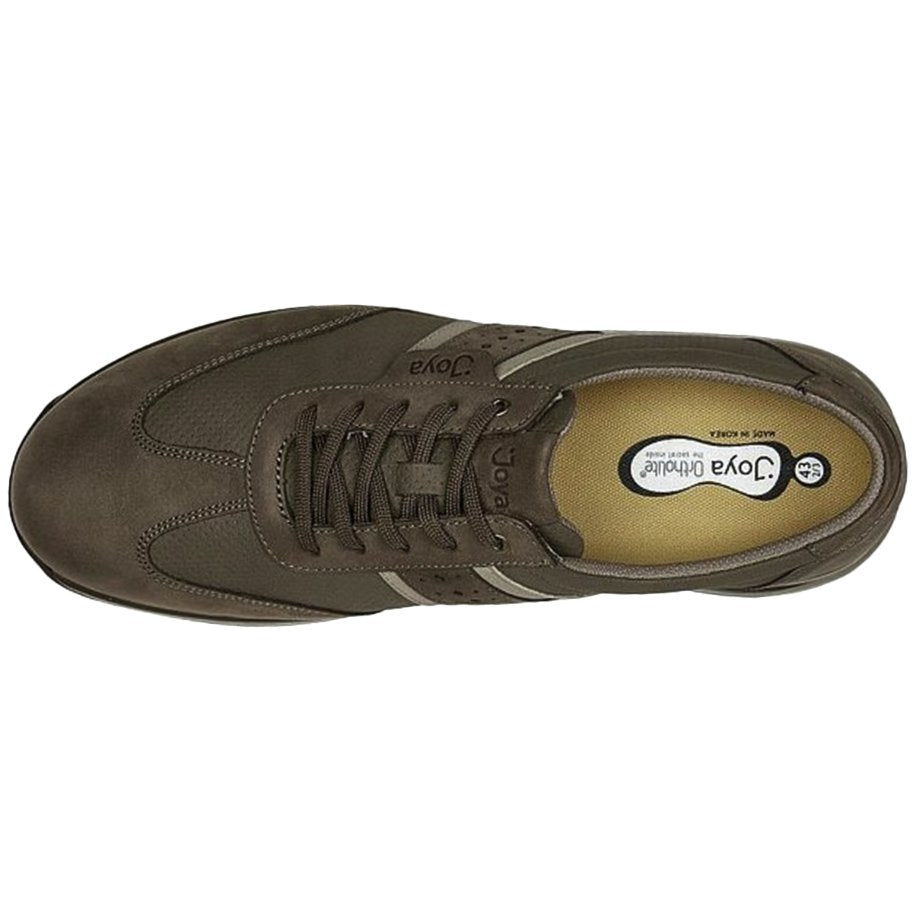 Joya David Leather & Textile Men's Trainers#color_brown