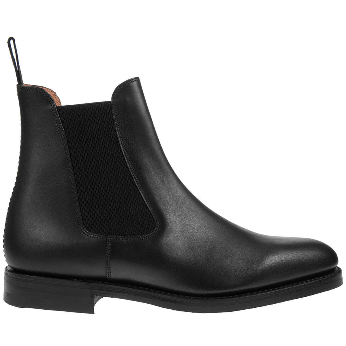 Loake Blenheim Waxy Leather Men's Chelsea Boots#color_black