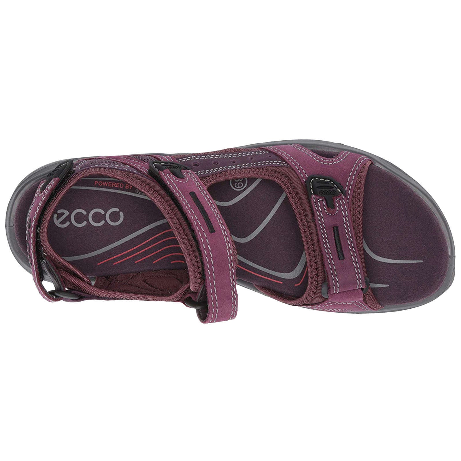 Ecco Offroad Nubuck Womens Sandals#color_aubergine