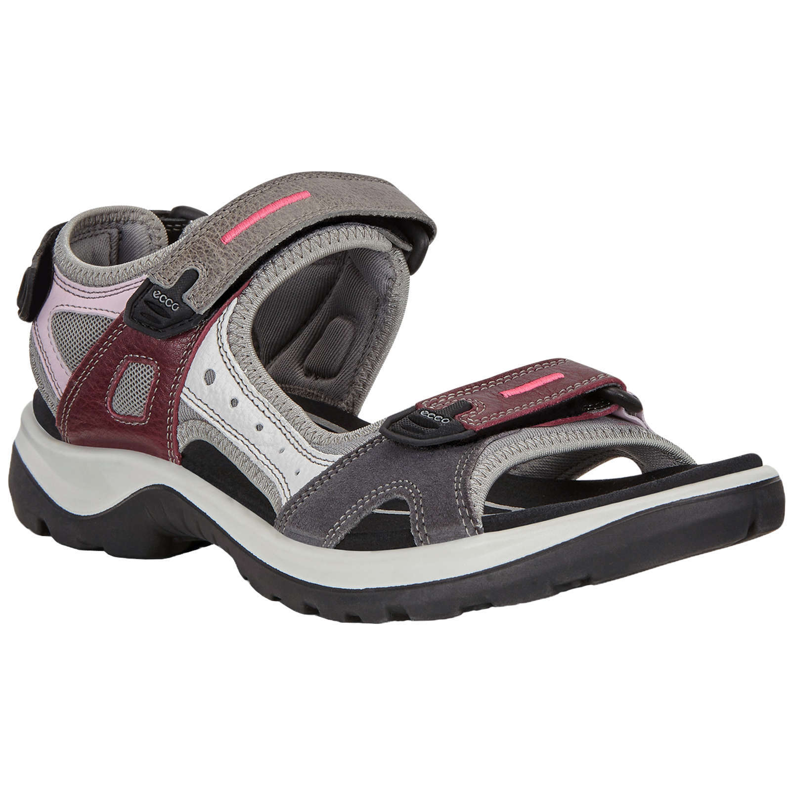 Ecco Offroad Nubuck Womens Sandals#color_multicolor wine