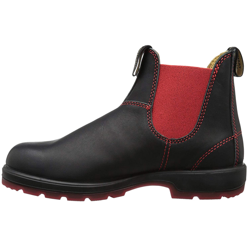 Blundstone 1316 Water-Resistant Leather Unisex Chelsea Boots#color_black red