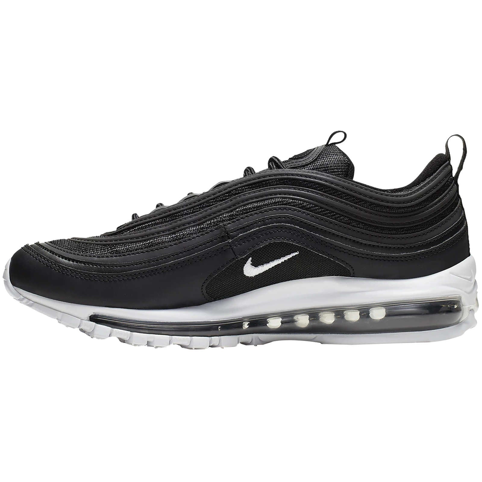 Nike Air Max 97 Synthetic Textile Men's Low-Top Trainers#color_black white