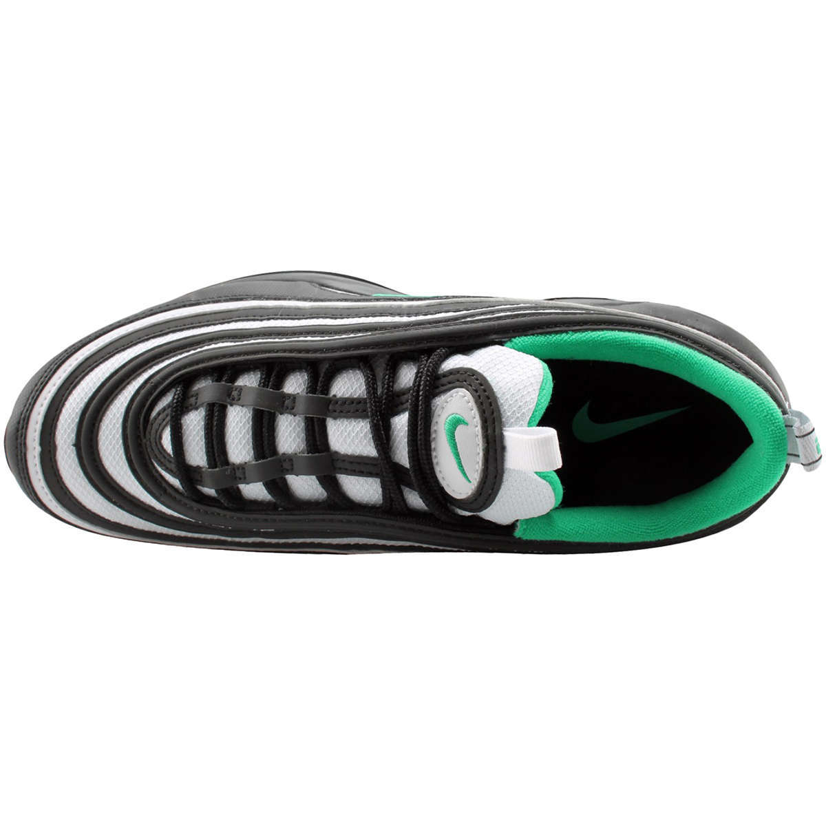 Nike Air Max 97 Synthetic Textile Men's Low-Top Trainers#color_black clear emerald