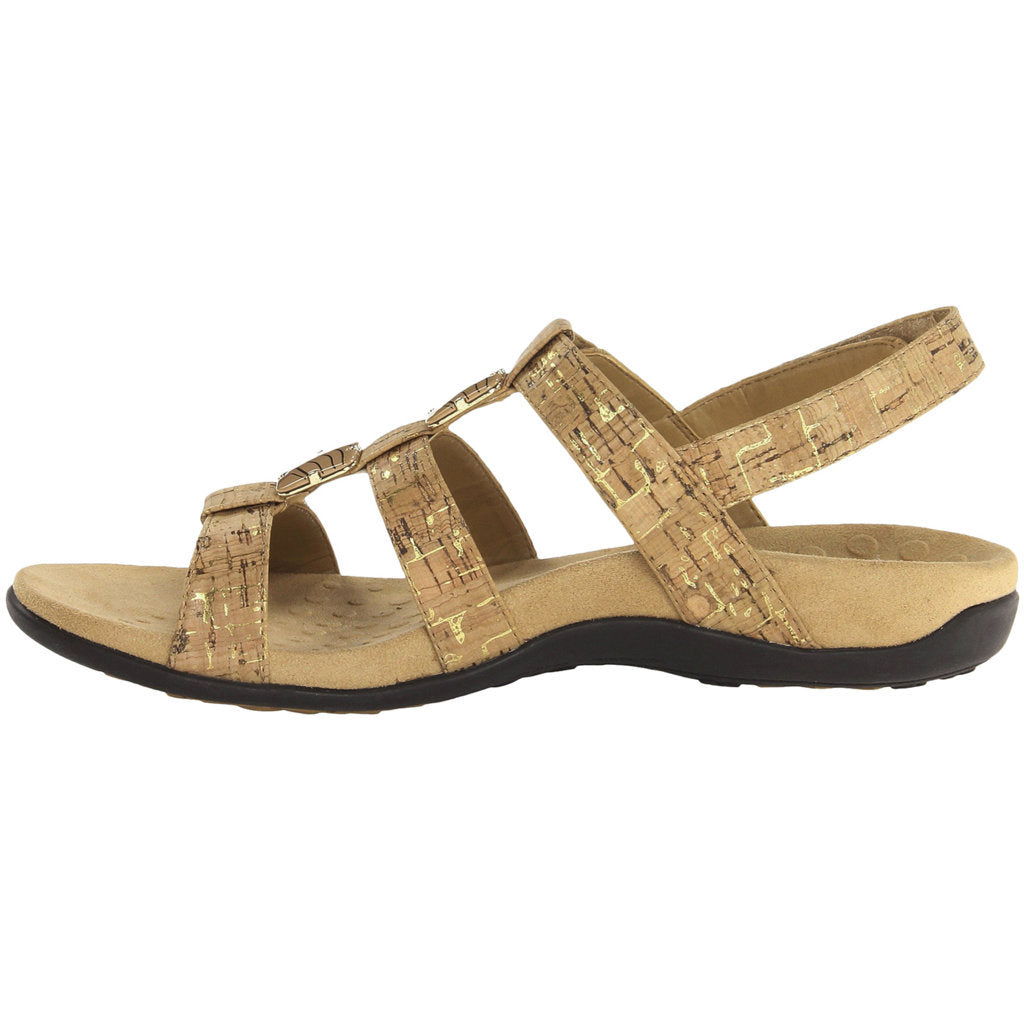 Vionic Rest Amber Synthetic Womens Sandals#color_gold cork