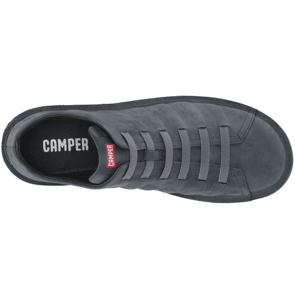 Camper Beetle Nubuck Leather Men's Slip-On Shoes#color_grey