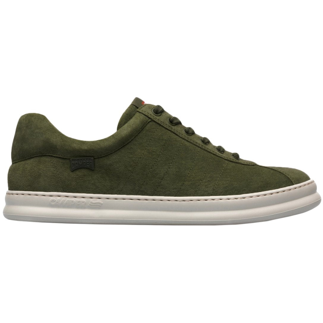 Camper Runner Nubuck Leather Men's Low-Top Trainers#color_military green