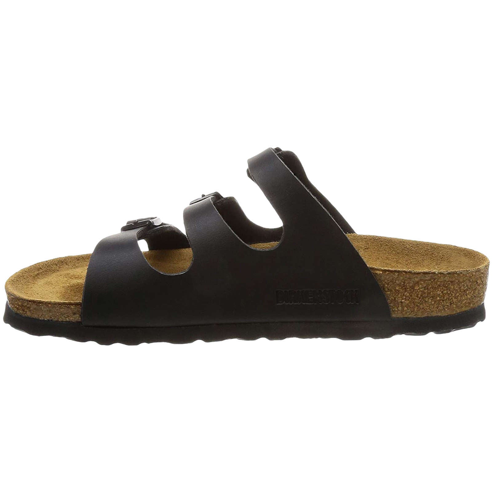 Birkenstock Florida Soft Footbed Birko-Flor Unisex Sandals#color_black