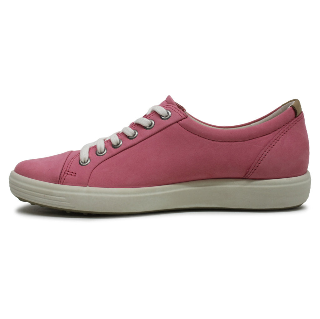 Ecco Soft 7 430003 Leather Womens Trainers#color_bubblegum