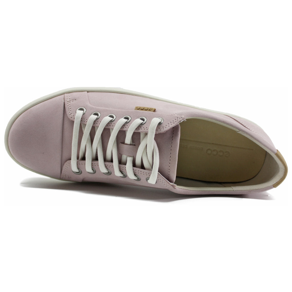 Ecco Soft 7 430003 Leather Womens Trainers#color_violet ice powder