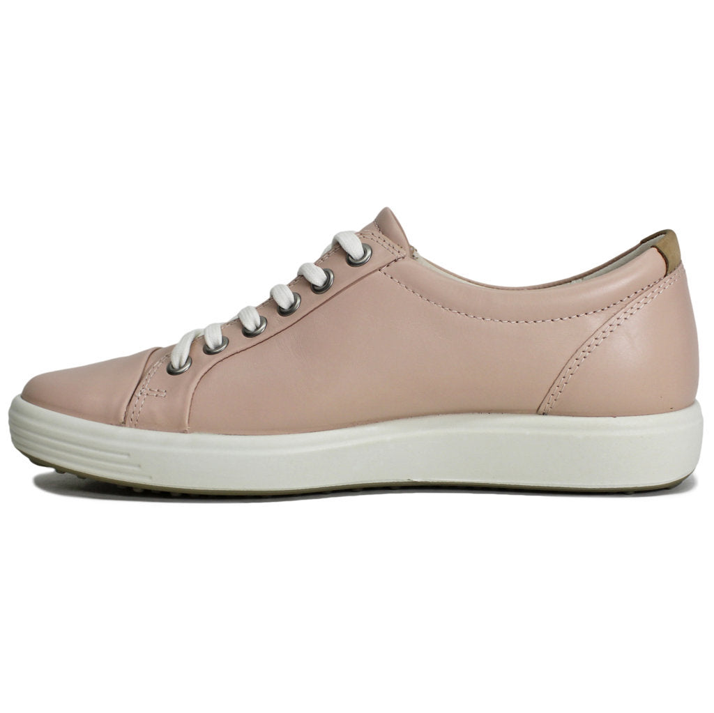 Ecco Soft 7 430003 Leather Womens Trainers#color_rose dust